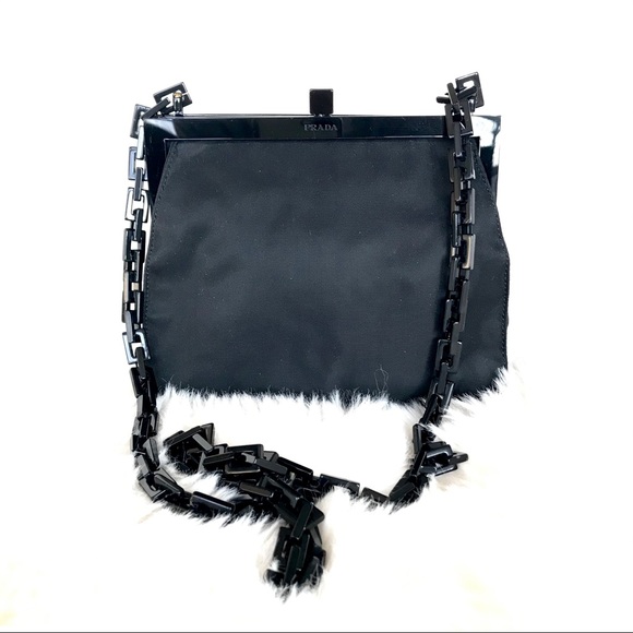 PRADA Vintage Chain Link Shoulder Bag - Picture 1 of 11